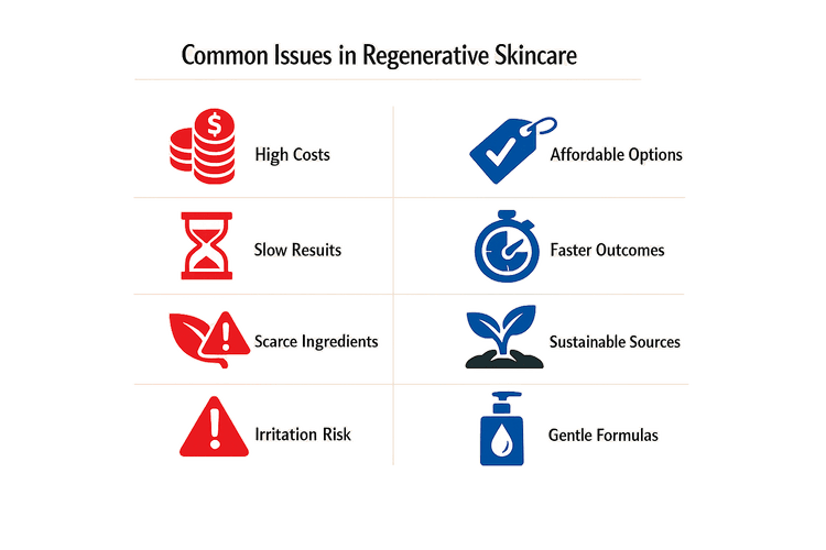 Common issues in regenerative skincare
