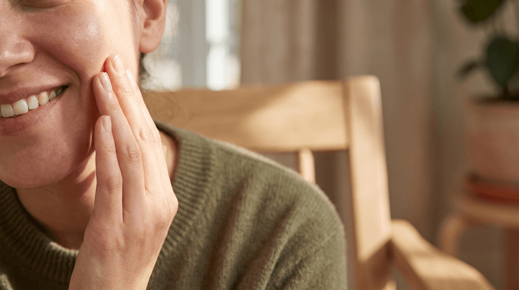 Close-up of healthy skin showcasing resilience.