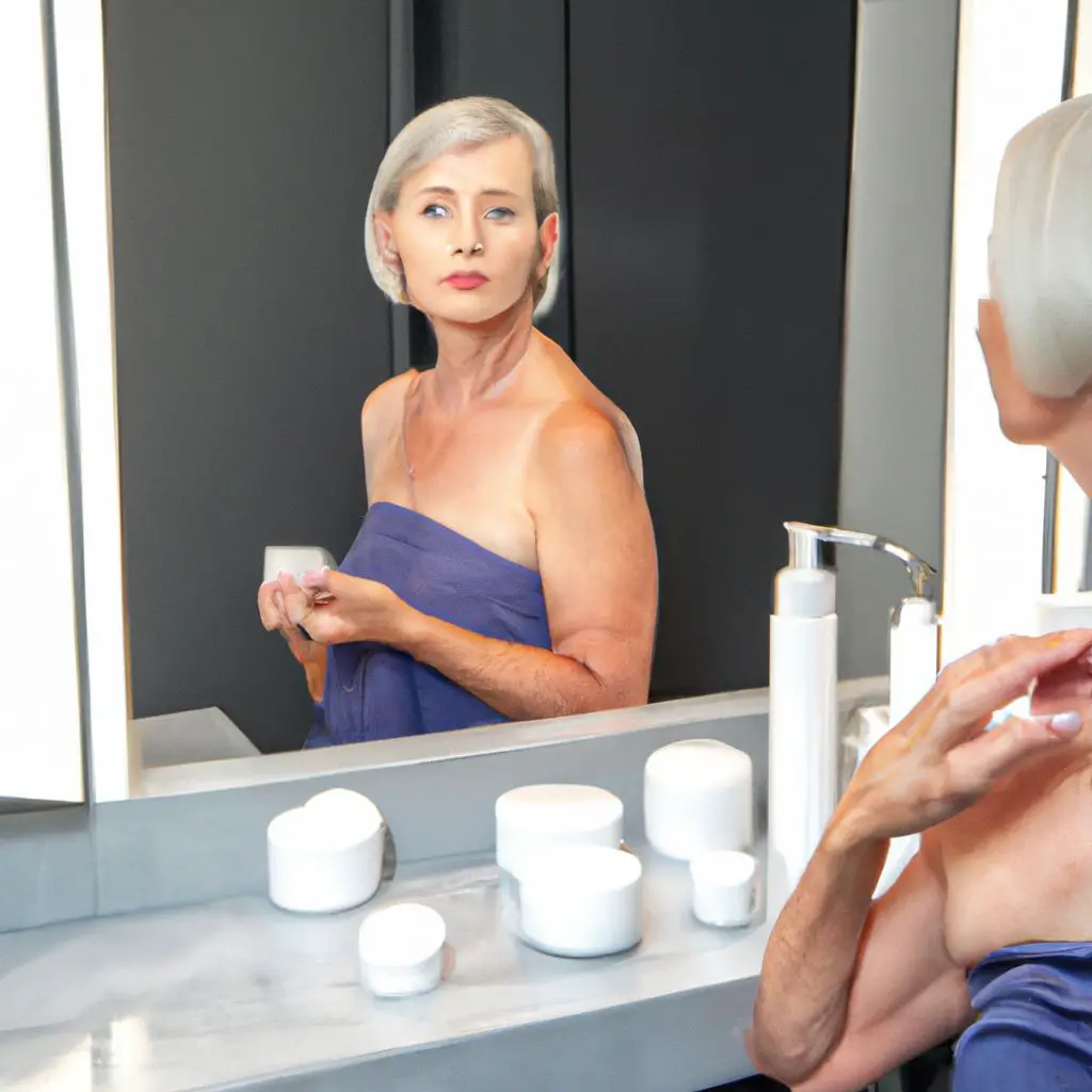 The Silver Model Embracing Ageless Beauty in Skincare